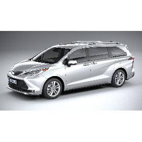 3D Toyota Sienna 2021 model